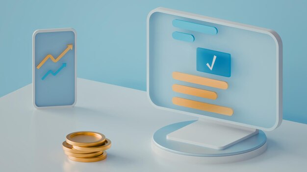 financial dashboard illustration